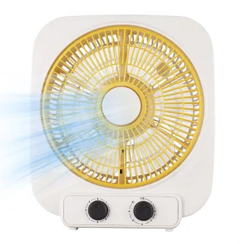 Low Noise 6Pcs AS Transparent Blades 10 Inch Desk/Floor Fan with Low Power and Overheat Protection