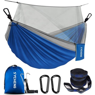 Single/Double Parachute Camping Tarp and Hammock Set with Insulation and Mosquito Net for Outdoor Survival Travel