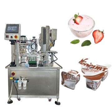 Automatic Honey, Yogurt, Ice Cream, and Juice Filling and Sealing Machine WB-FBJ2 10-350ml