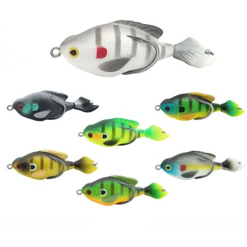 Wholesale 7.5cm/8.6g Rotating Simulation Fish Soft Bait - New Luya Fish Bait for Outdoor Fishing Gear