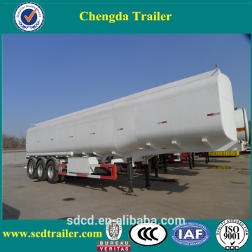 40cbm Q235 steel 3 axle fuel tanker, oil diesel transport tank trailer