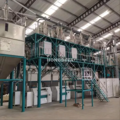 Hongdefa 100T Maize Corn Grain Processing Machinery