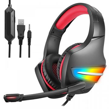 Auriculares de sonido estéreo de luz colorida para juegos de PC