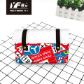 Custom traffic symbol style PU leather handbag cosmetic bag pencil case&bag multifunctional bag