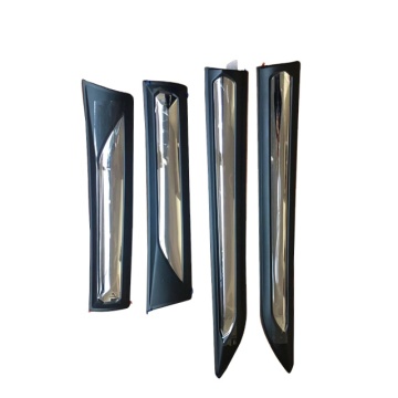 Black ABS Door Sills Replacement & Golden Door Sill Plate for Fortuner 2016-2019