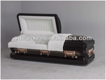 New dessign glossy metal casket ZD-1004