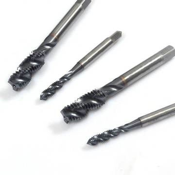 Royal Sino DIN371 Carbide Spiral Flute Tap with Tin Coating for Hardened Materials