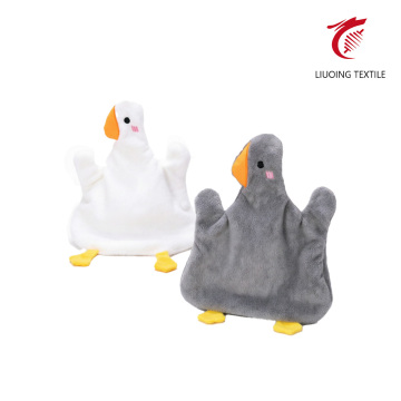 Coral Fleece Energetic Duck Hand Towel