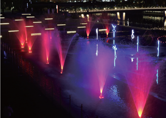 fountain led light