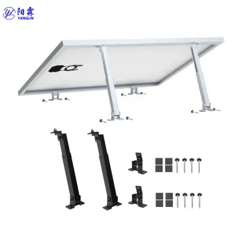 Black Aluminum Portable Solar Panel Legs PV Module Support Kit