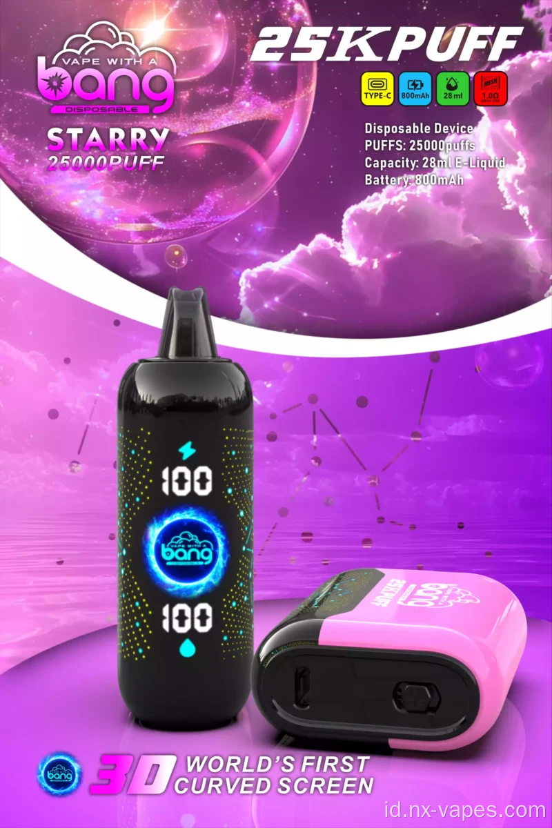 Bang Starry 25000 Vape -Disposable Vapes Grosir