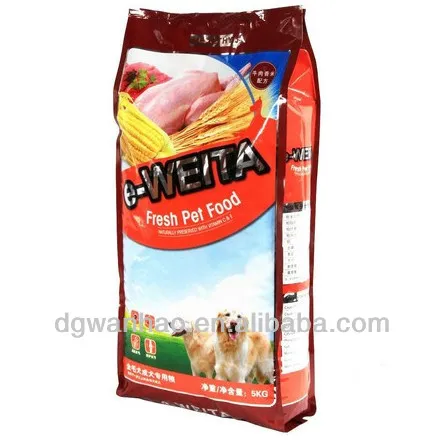 Stand Up Customized Dog Food Packaging plastic bags