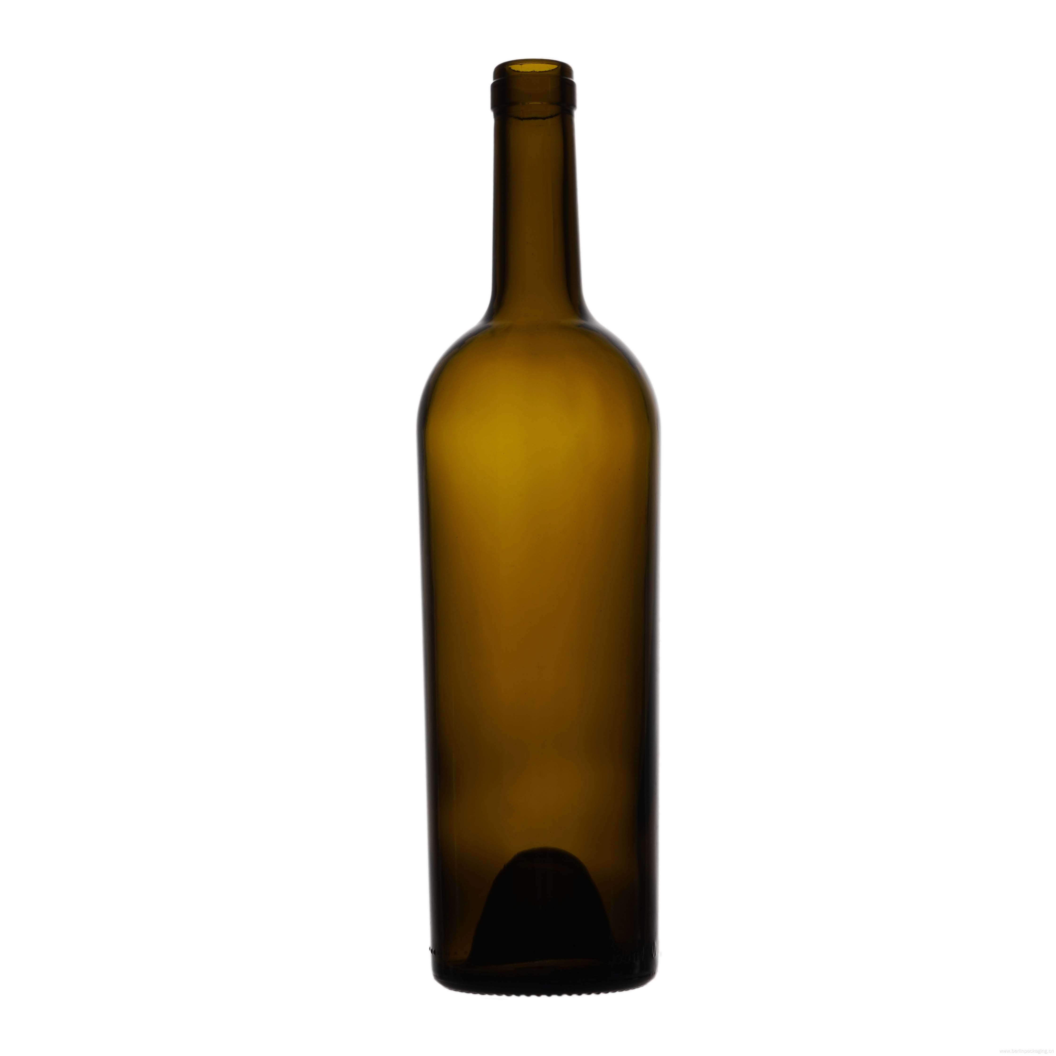 750ml Glass Claret Wine Bottle