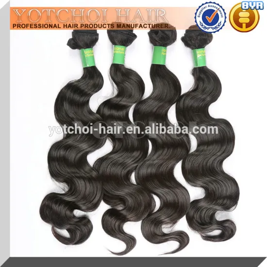 Yotchoi Hair Gold Supplier Human Hair Extension, Malaysian 7A Grade Virgin Body Wave Hair, Malaysian Hair
