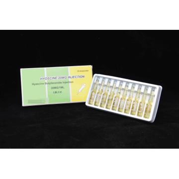 Hioscina Butylbromide injeção BP 20MG / 1ML