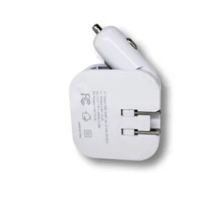 Mult USB Port Wall Charger + Mini Car Charger 12V 24V