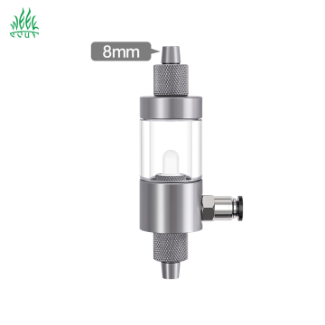 Chinese Factory Mini CO2 Diffuser Check Valve with 8MM Hose Filter for Aquarium Equipment