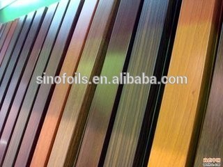 Sublimation transfer wood grain film for aluminium profiles