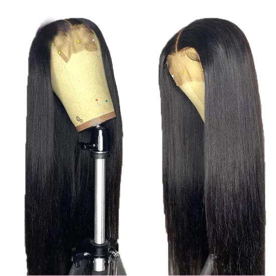 Wholesale Cheap Front Lace Human Hair Wigs Weave On Bundles And Cloures Bone Straight Raw Virgin Vuticle Aligned Hair