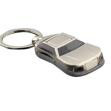 2014 hot sell Mini car-shaped LED custom keychain to outdoor activities with light and sound