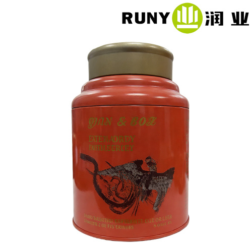 Креативная круглая металлическая банка с индивидуальным дизайном логотипа