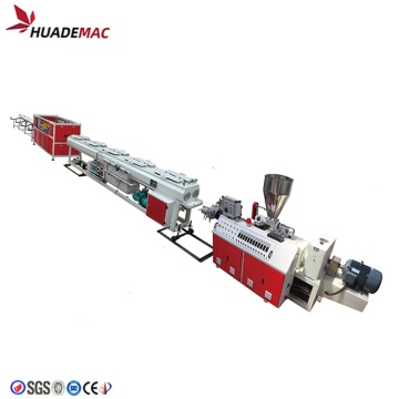 PVC 2 cavity plastic pipe extrusion line