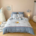 Conjunto de cama premium de algodão de fibra longa Little Seal
