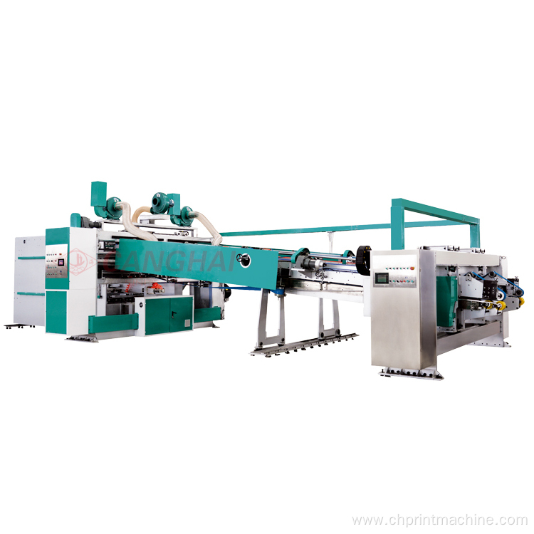corrugated box printing folding gluing inline machine