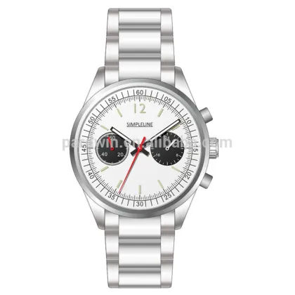 Stainless steel Bonus Bracelet slightly domed glass with inner anti-reflective coating chronograph Regal Watches