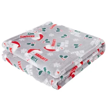 Christmas Blanket Amazon Hot Style Coral Flannel Fleece Print Throw Blanket