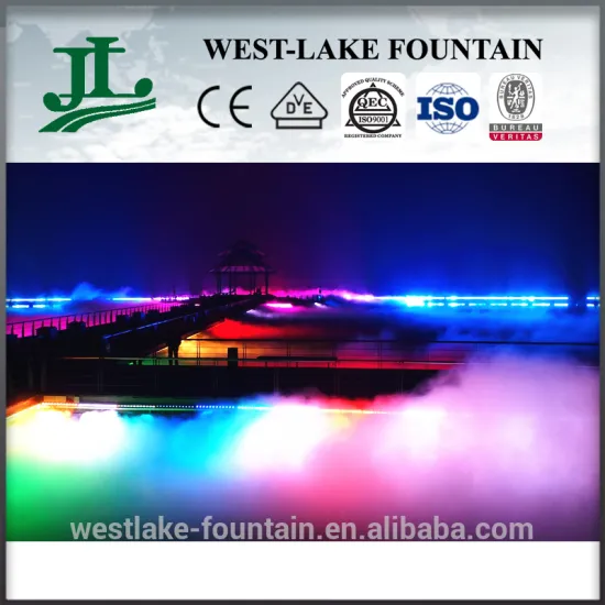 Colorful Lights Artificial Fog/Mist Fountain Floating on The Lake