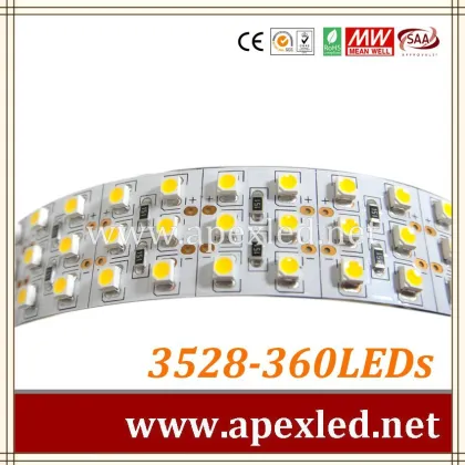 3 row led strip lighting 19mm pcb warm white