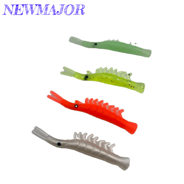 NEWMAJOR 4.5cm Soft Shrimp Fishing Lure - 0.5g Swim Bait