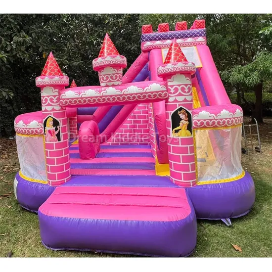 Princess Pink Castle Combo: Inflatable Bouncy Fun City Bouncer for Parties