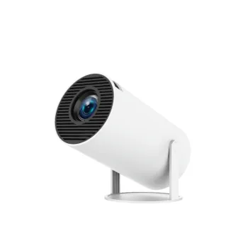 HY300 Proyector: Android 11.0 4K Portable Projector with Auto Keystone, 5G WiFi 6, RGB LED