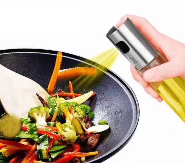 200ml 304 Stainless Steel Oil Spray Dispenser Bottle - Convenient Home and Camping Use
