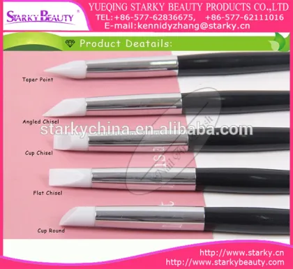 nail dotter nail brush/silicone brush/silicone head nail brush