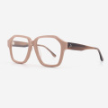 Square Oversize Acetate Women's Optical Frames 23A3035