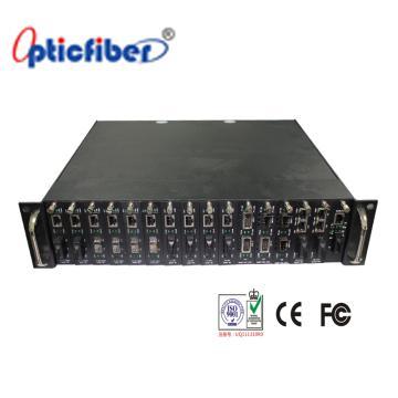 16 slotów Media Converter Rack