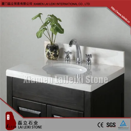 Best selling integrated bathroom sink and countertop