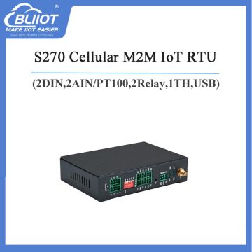 Supports SMS Commands Remote Restart GSM/GPRS/3G/4G RTU S270 with 2DI 2DO 2AI for Pumping Stations