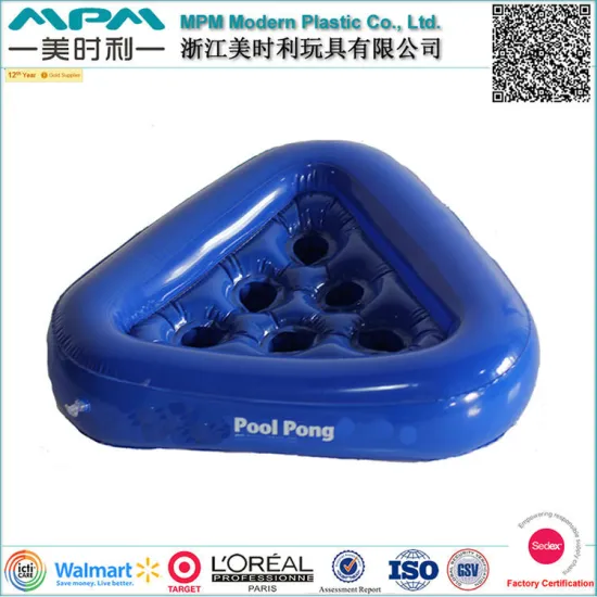 Promotional beer holder inflatable bottle tray