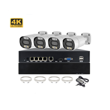 Kit 4CH Poe NVR: sorveglianza impermeabile per fotocamera TSEYE