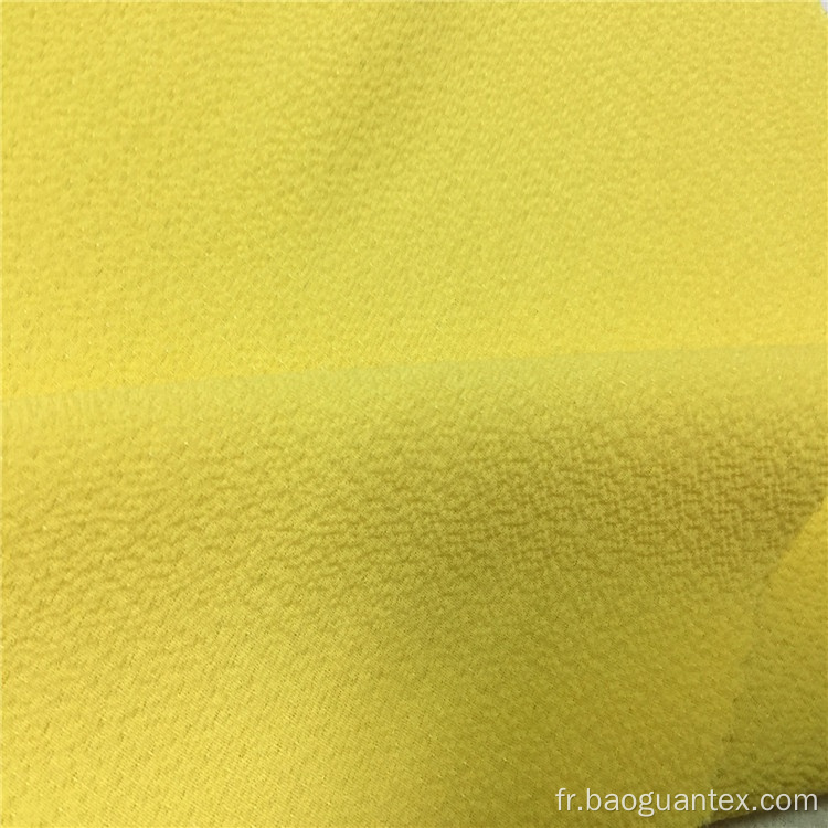 75d Polyester Couleur continue Bubble Bubble Crepe Mariffon Tissu