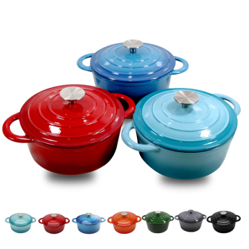 Enamel Cookware Sets: Including Enamel Cast Iron Dutch Oven and Casserole Pots