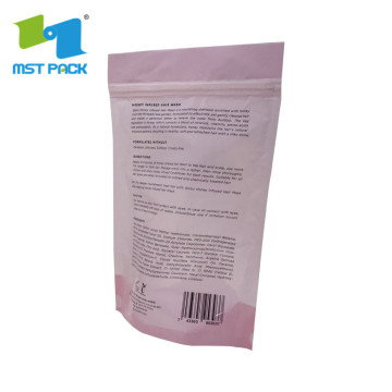 Visible Compostable Clothes Doypack Packaging Slider Zipper