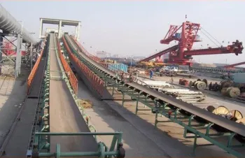 material bulk handling mine belt conveyor