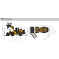 Loaders de roda dianteira de alta eficiência FL956H-V