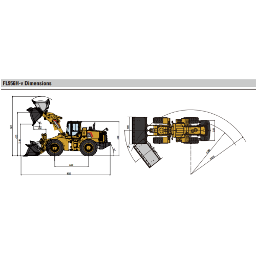 Klassad lastvikthjullasttraktor FL956H-V