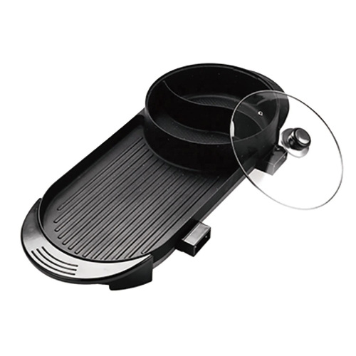 Integrert non-stick grillmatovn hot potte